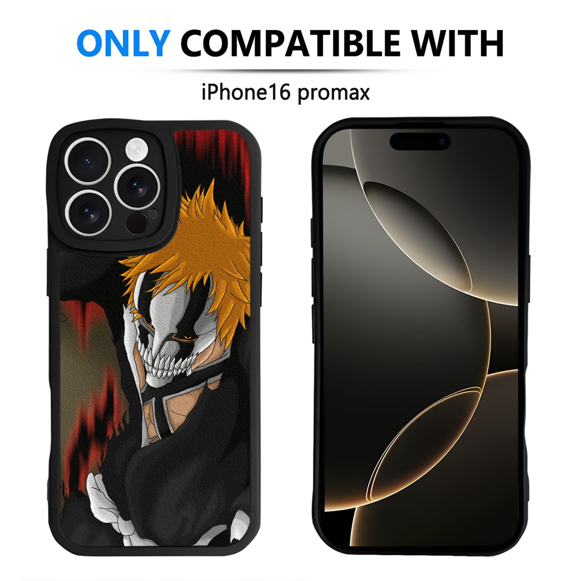 （画像用） ブリーチ BLEACH 【iPhone 16シリーズ対応】シリコンスマホケース（レザー調） 材質：シリコン